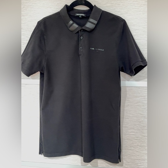 KARL LAGERFELD men’s Black T-shirt in sz. Large - Picture 5 of 10